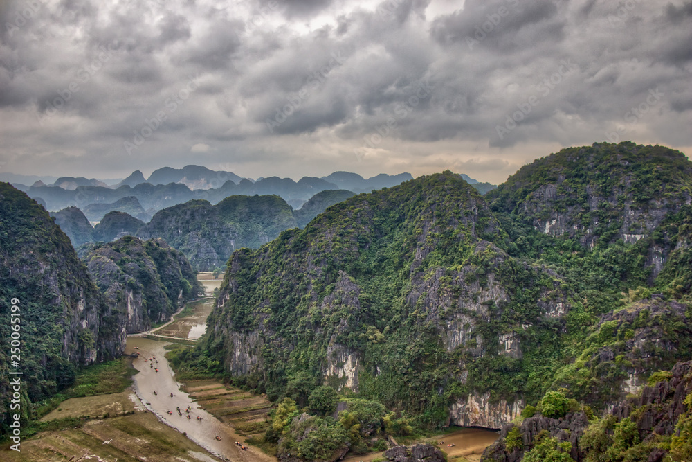 A view from Hang Mua mountain, Ninh Binh, Vietnam