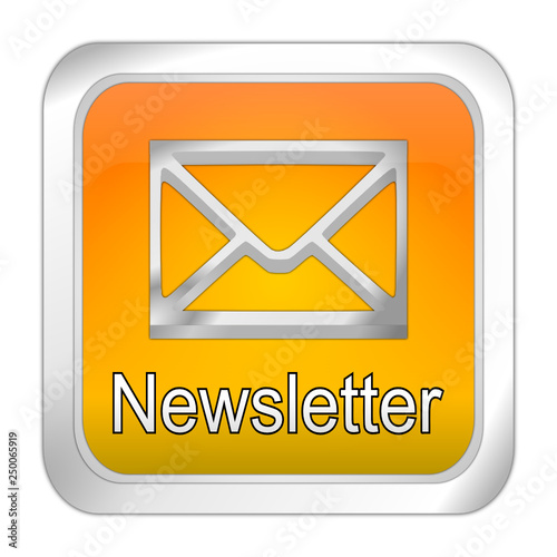 Newsletter Button - 3D illustration