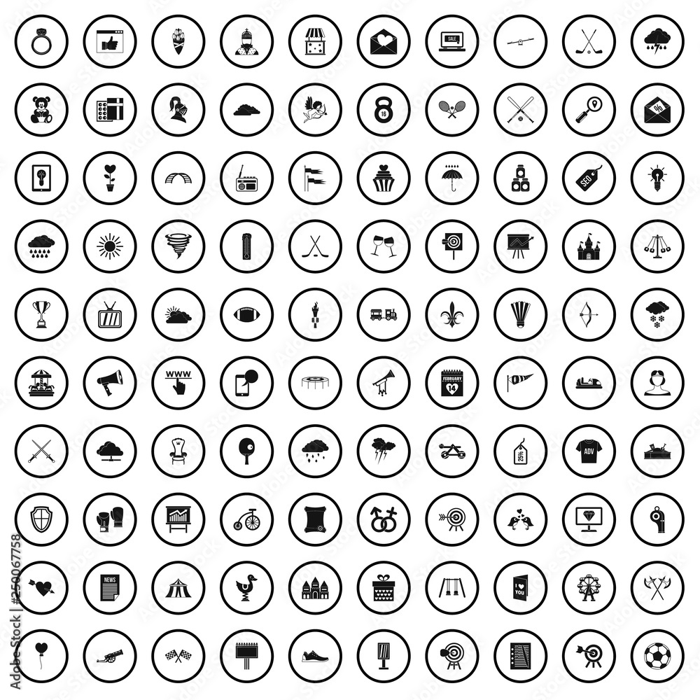 100 arrow icons set in simple style for any design vector illustration 100 arrow icons set in simple style for any design vector illustration