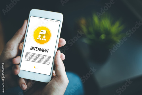 INTERVIEW CONCEPT ON SCREEN