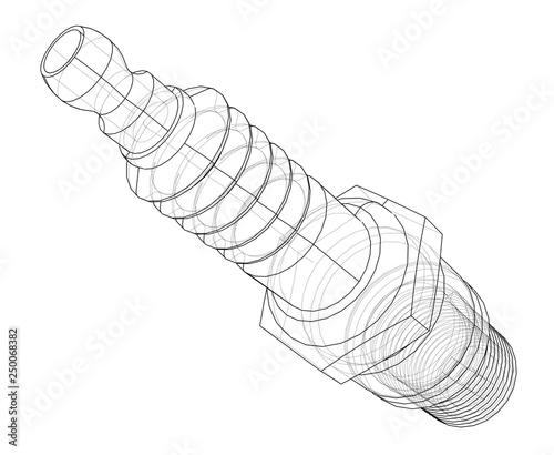 Vector spark plug concept