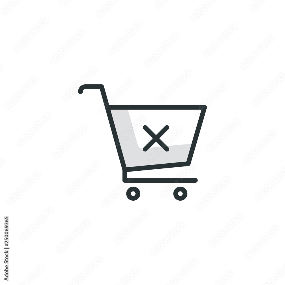 SHOPPING TROLLEY BASIC ICON SHOPPING TROLLEY BASIC ICON