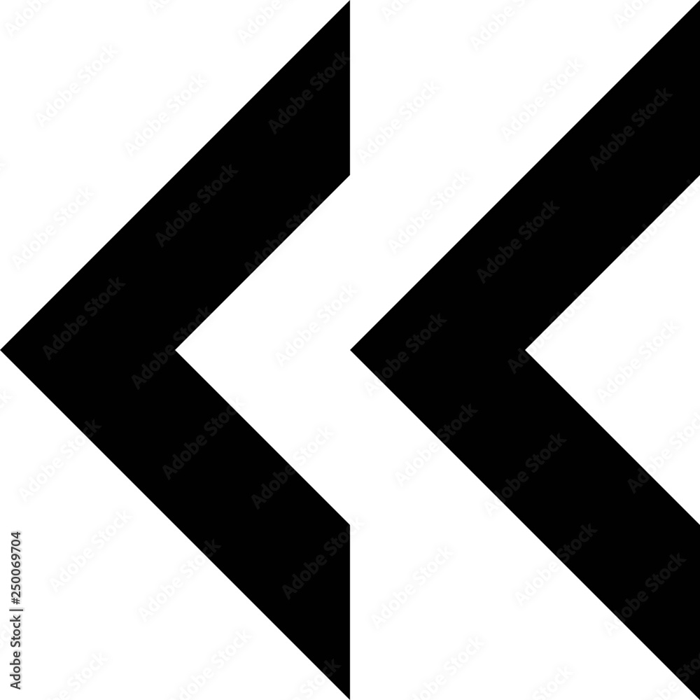 double filled arrows