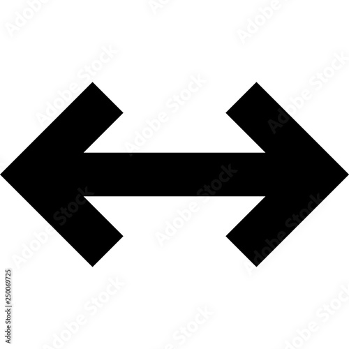 resize arrow on isolated background