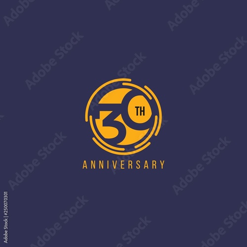10 Year Anniversary Vector Template Design Illustration