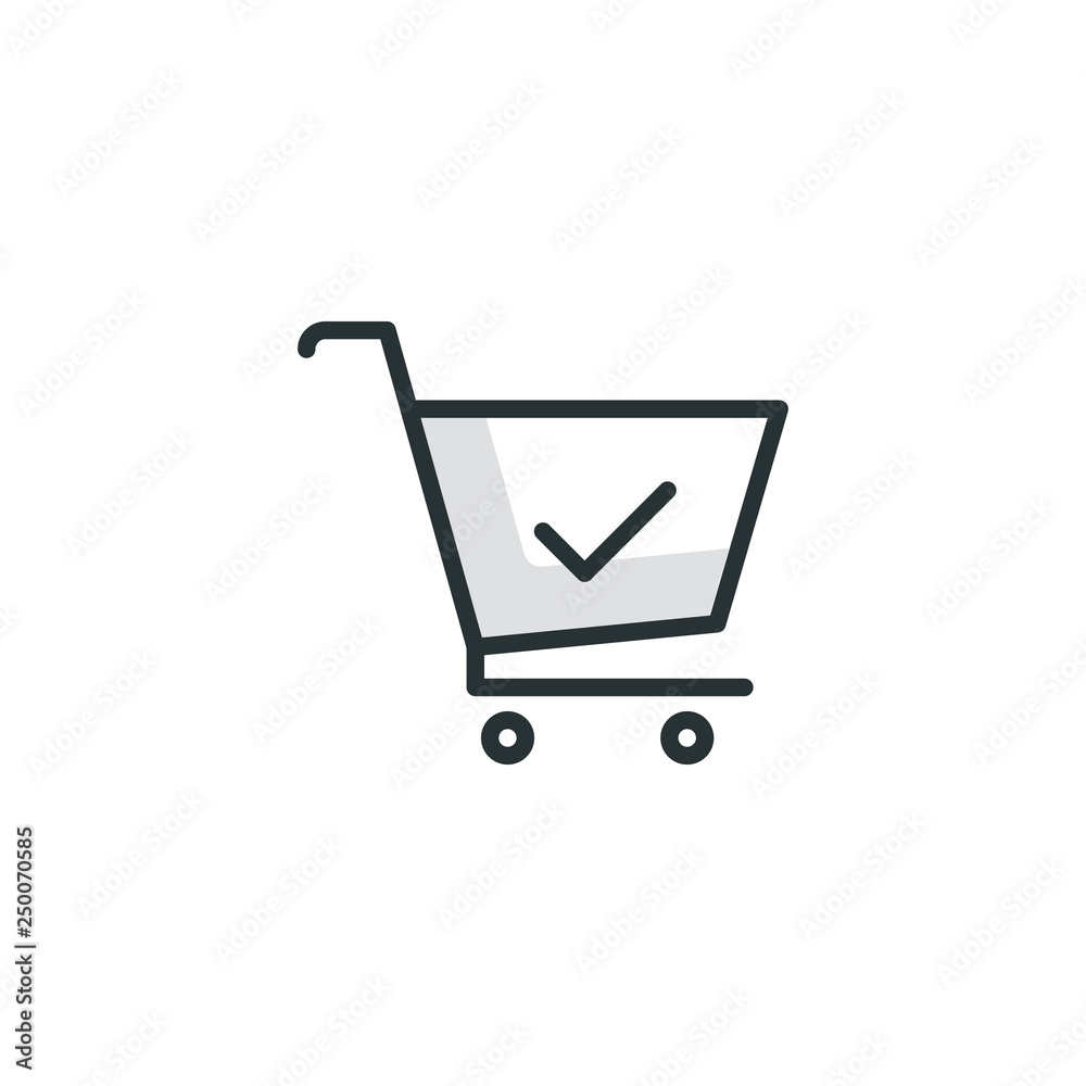 SHOPPING TROLLEY BASIC ICON SHOPPING TROLLEY BASIC ICON