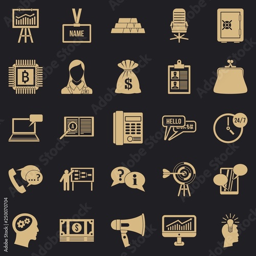 Blood money icons set. Simple set of 25 blood money vector icons for web for any design