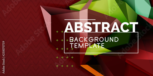 Triangular low poly background design