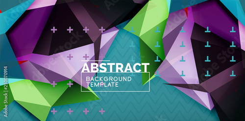 Triangular low poly background design