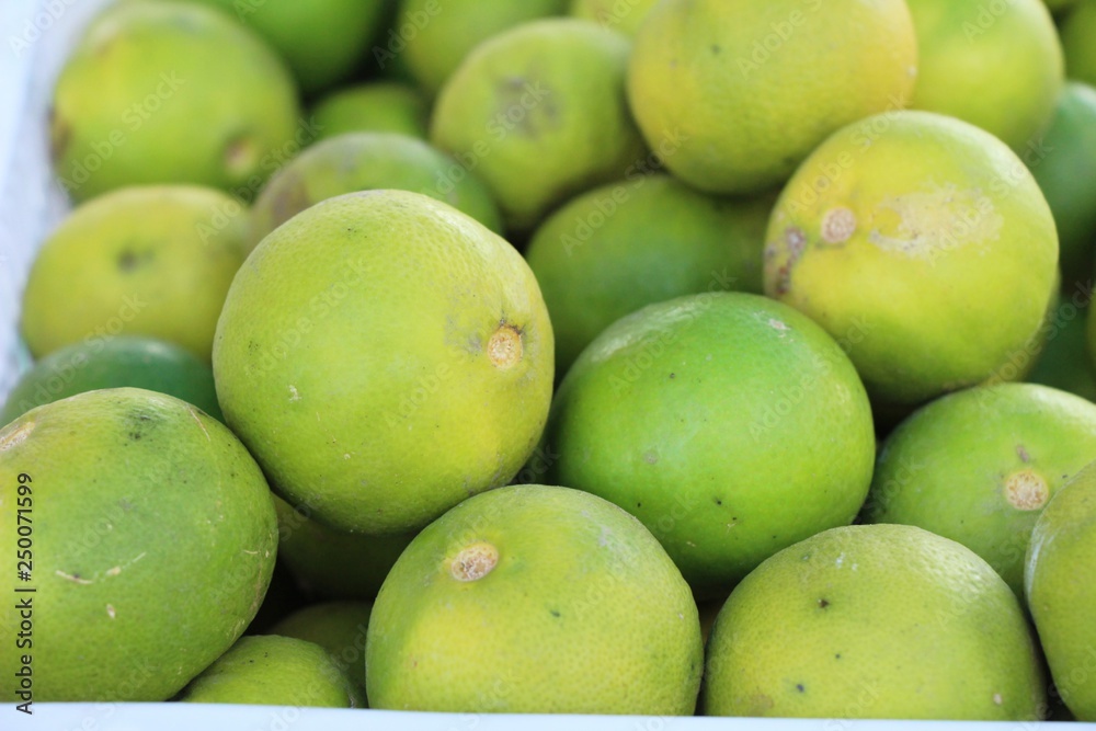 Fresh lemon for cooking at street food Fresh lemon for cooking at street food