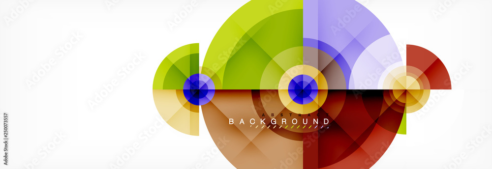 Round circles and triangles abstract background Round circles and triangles abstract background