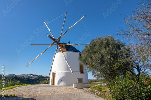 Restored Traditional Windmill In Albufeira Portugal © Norman