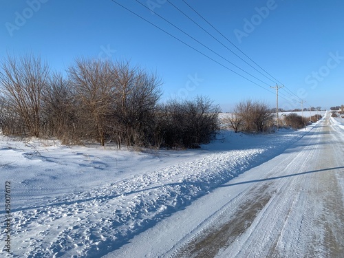 Country Road snow  photo