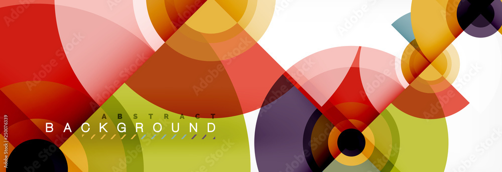 Obraz premium Modern circle background