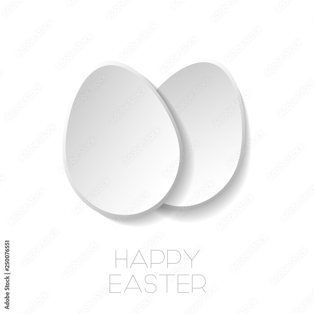 Vector happy easter white background with paper origami eggs. Holiday greeting card, poster, brochure, cover, template Vector happy easter white background with paper origami eggs. Holiday greeting card, poster, brochure, cover, template