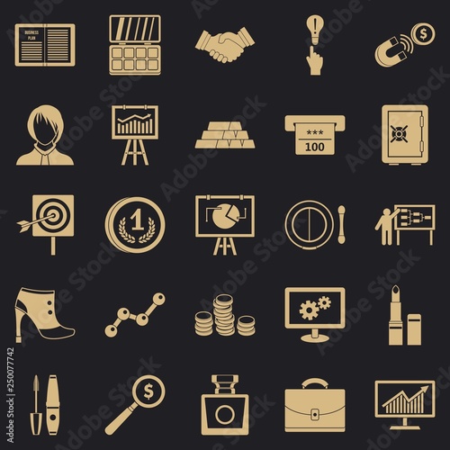 Symposium icons set. Simple set of 25 symposium vector icons for web for any design
