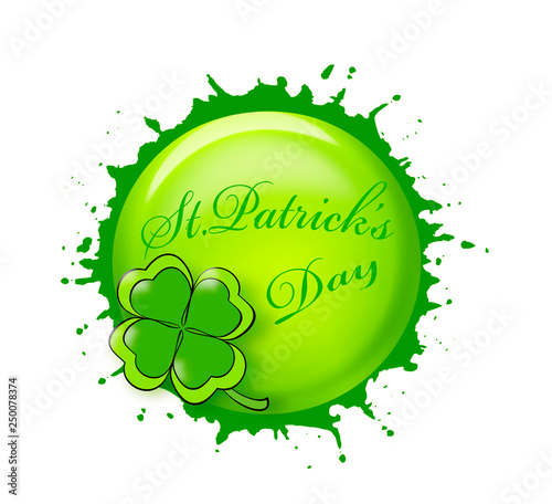 Kleeblatt mit vier Blättern