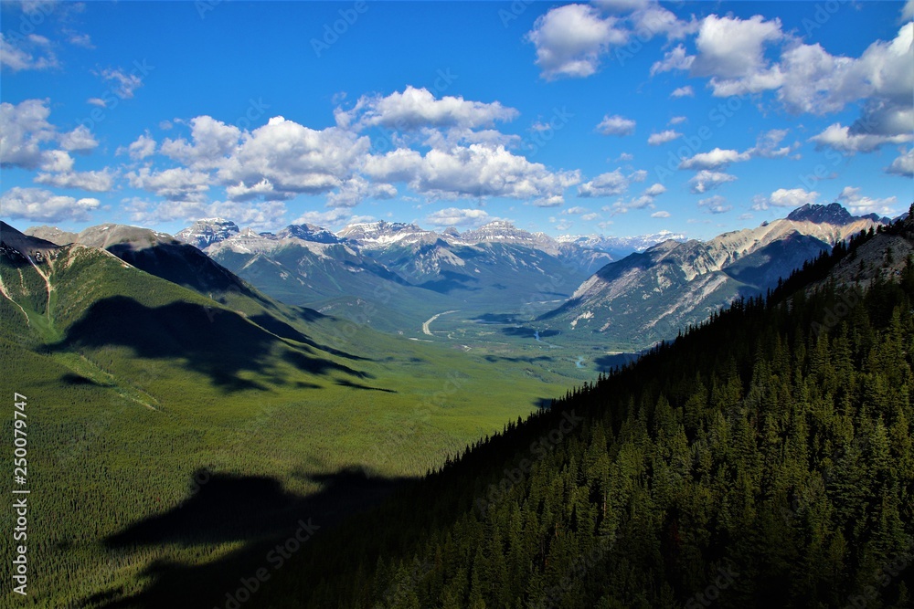 Veiw from the top of sulfur mountain, Banff, Canada