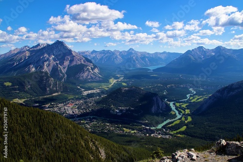 Veiw from top of the sulfur mountain, Banff, Canada