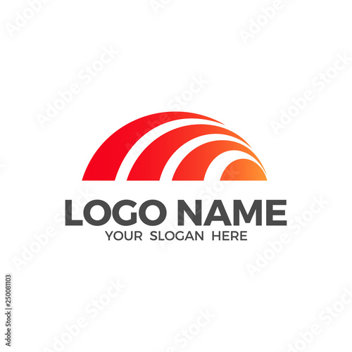 Sunrise logo vector design template