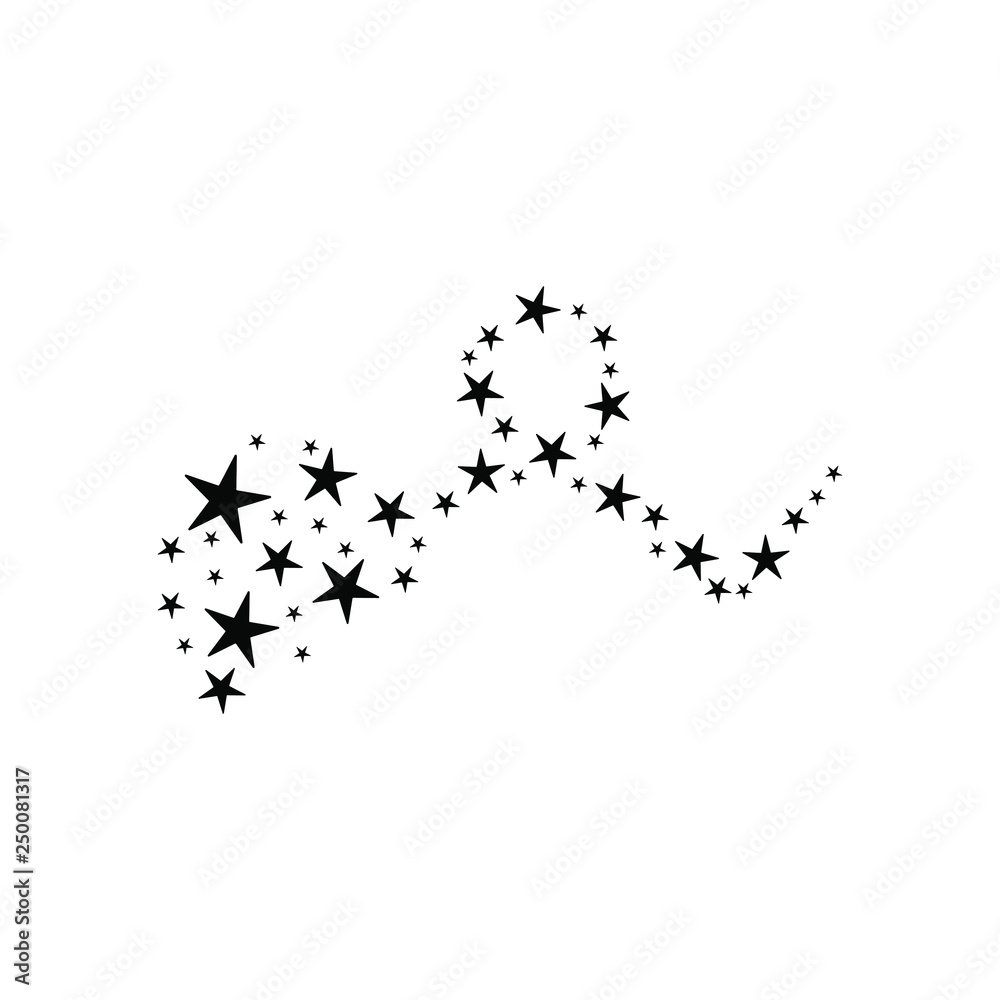Obraz premium Stars of brilliance and radiance of cleanliness and freshness. Cleaning, fresh, hygiene and shine in house. Flat vector cartoon illustration. Objects isolated on a white background.