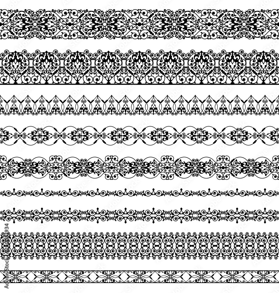 Set of borders Set of borders