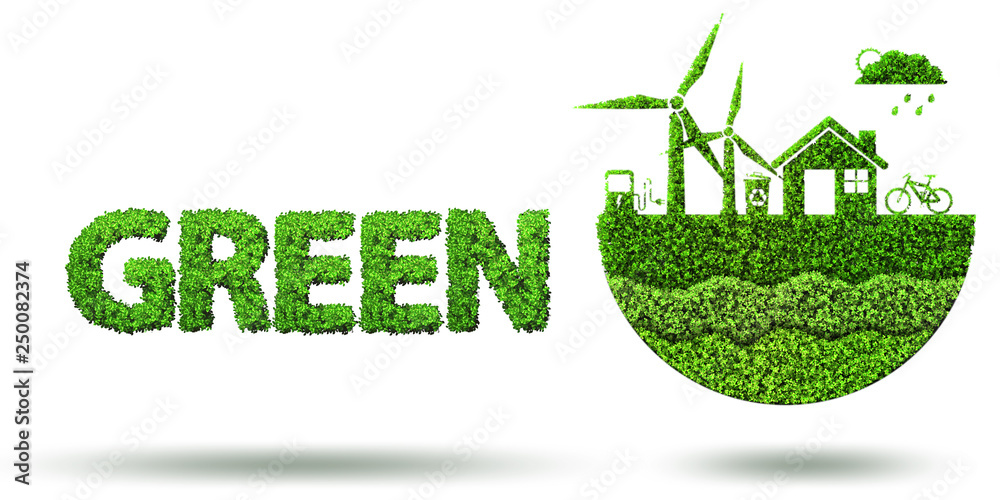 Ecological concept of clean energy - 3d rendering Ecological concept of clean energy - 3d rendering