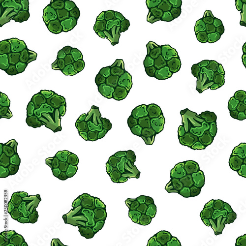 Pattern of vector illustrations on the vegetarianism theme: various types of vegetables. Isolated editable objects for your design.