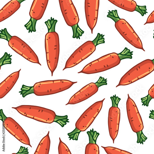 Pattern of vector illustrations on the vegetarianism theme: various types of vegetables. Isolated editable objects for your design.
