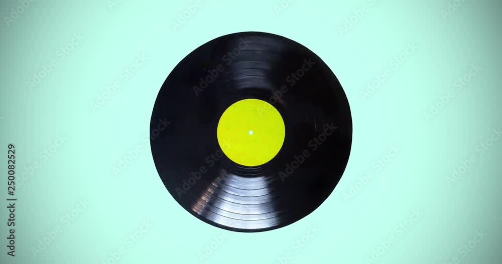 Black vinyl record lp album disc loop