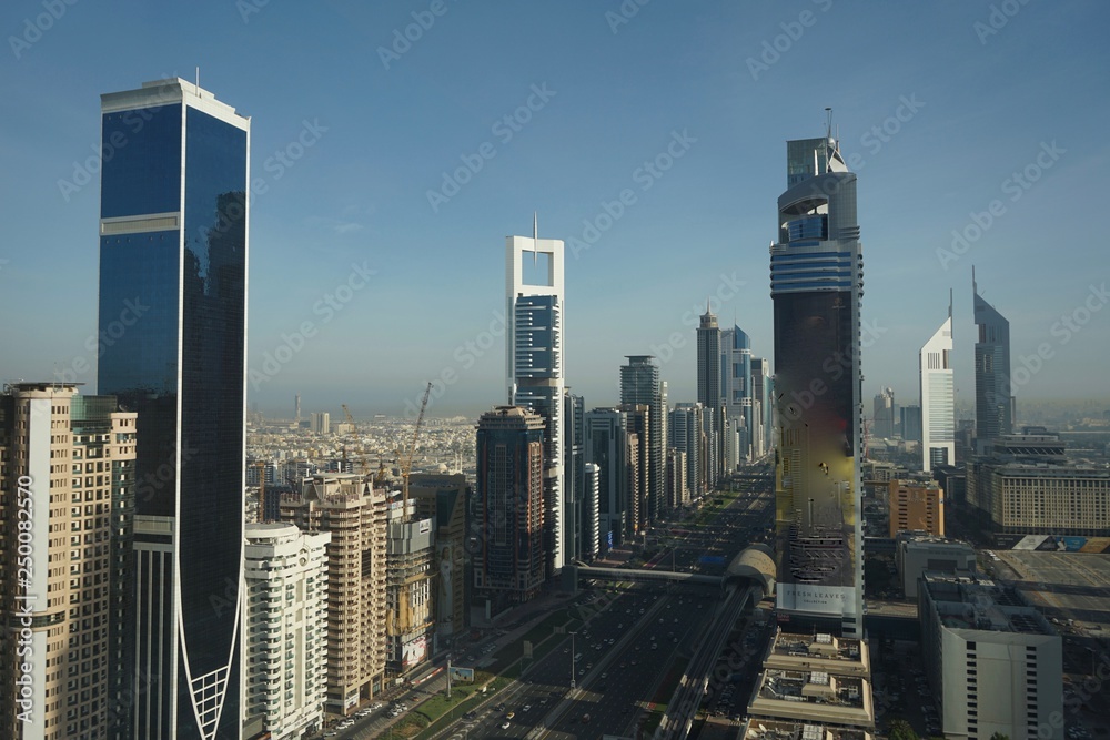Obraz premium Dubai city skyline, UAE