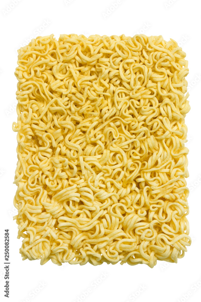 Raw Instant noodles isolated on white Raw Instant noodles isolated on white