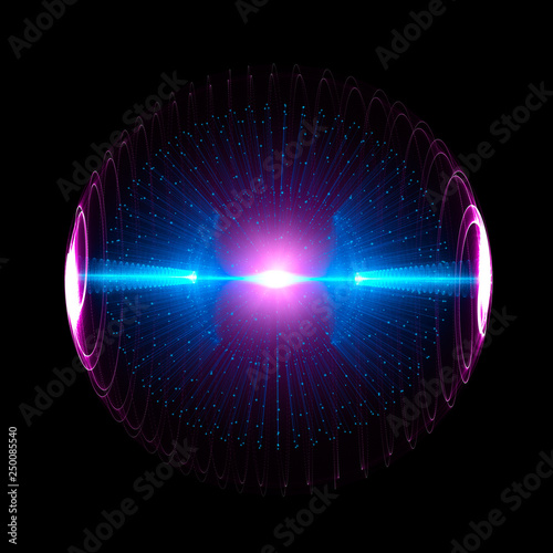 Fotografie Energy Sphere With Glowing Core