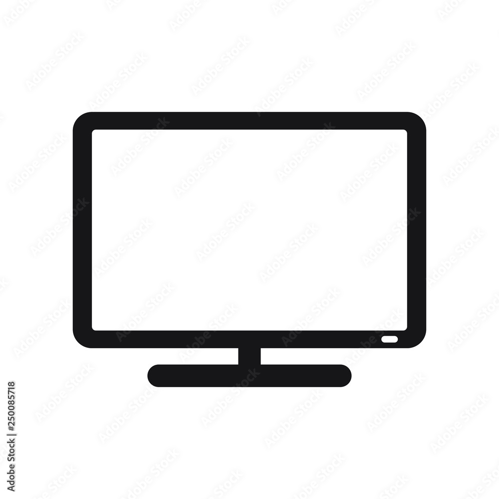 Monitor icon, modern tv icon Monitor icon, modern tv icon