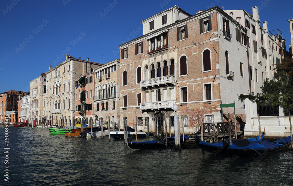 Historical palazzo buildings in Venice, Italy