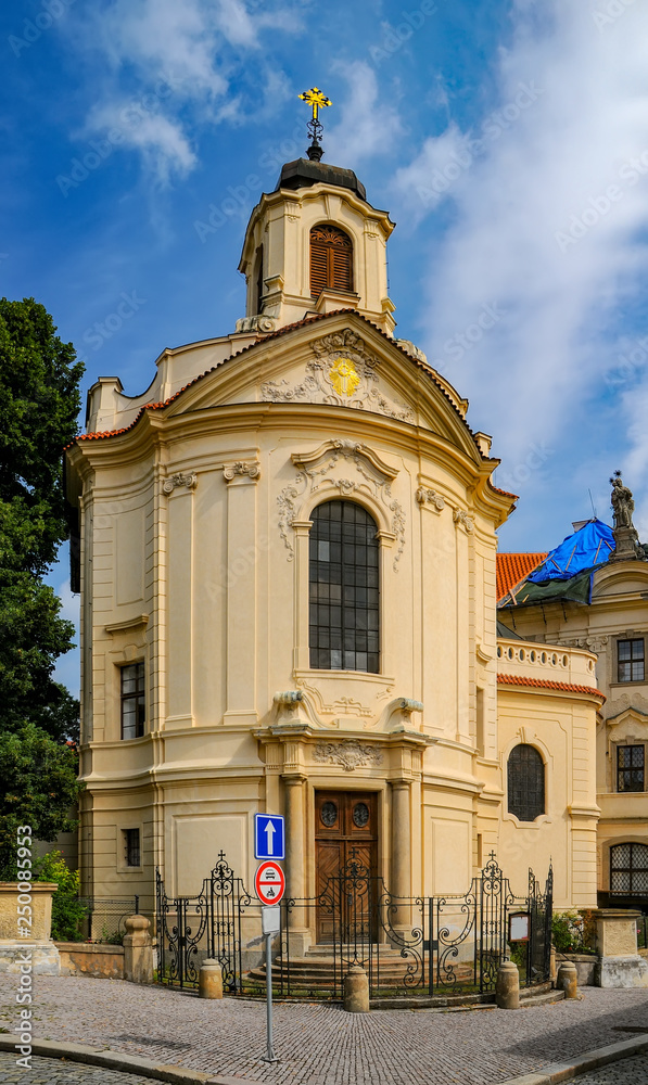 Scenic view of Ursuline Convent Church in Kutna Hora, Czech Republic