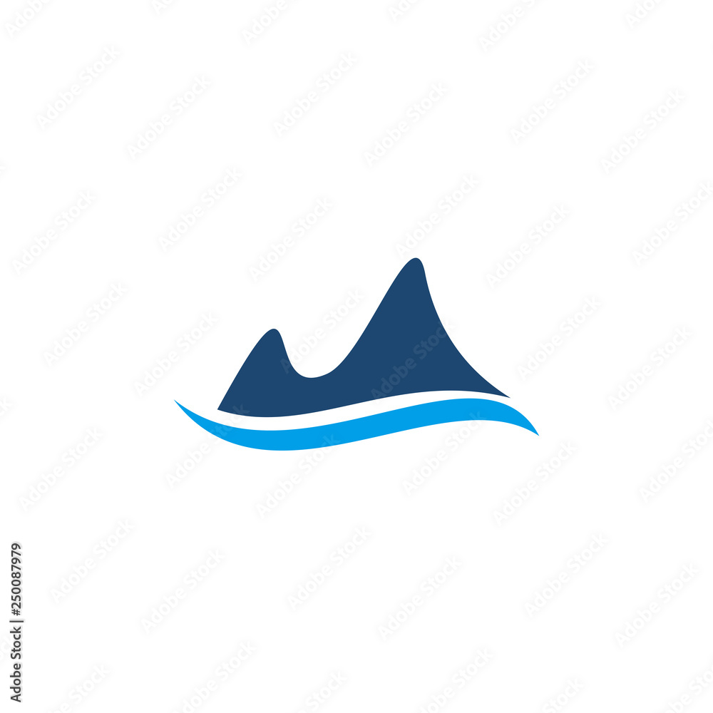 Mountain logo design vector template Mountain logo design vector template