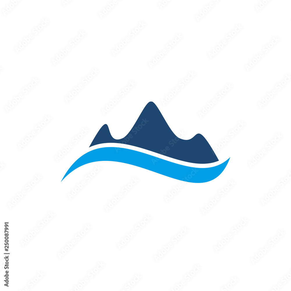 Mountain logo design vector template Mountain logo design vector template