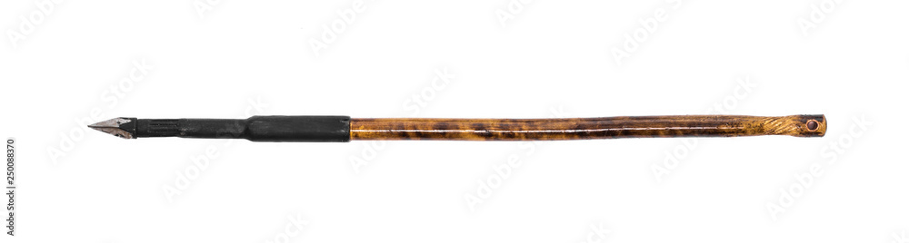 gladiator spear on a white isolated background gladiator spear on a white isolated background