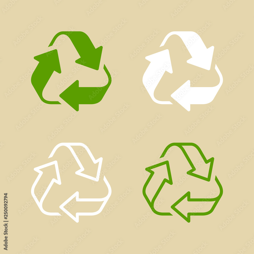 Vector Recycling Logo Illustration Stock Vector | Adobe Stock