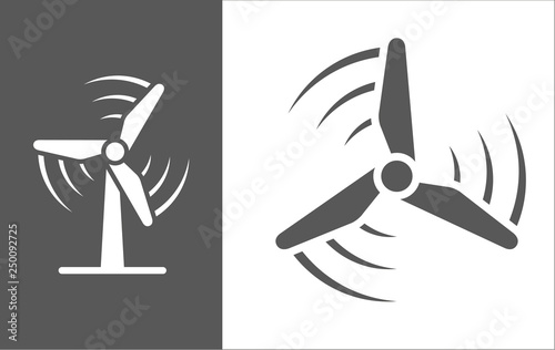 Wind Turbine Vector Icon