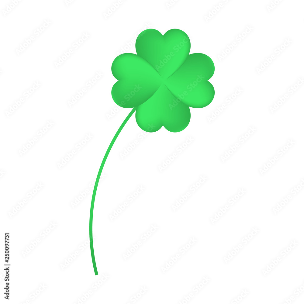 clover on white background clover on white background