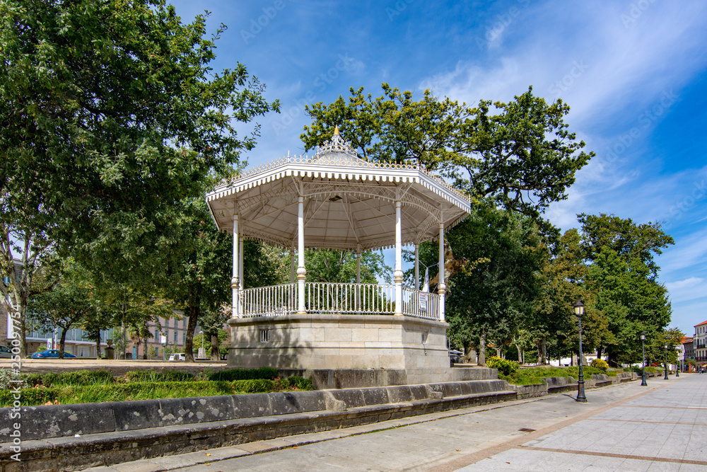 Bandstand located in the Alameda of Pontevedra