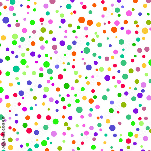 The colourful confetti on a white background. 