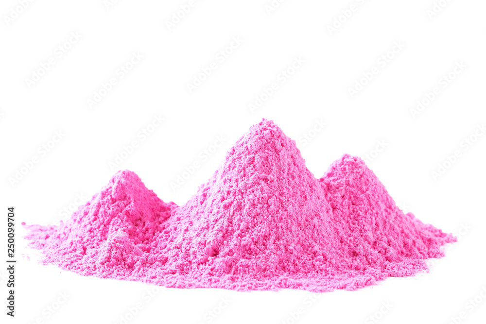 Holi powder isolated on white background Holi powder isolated on white background