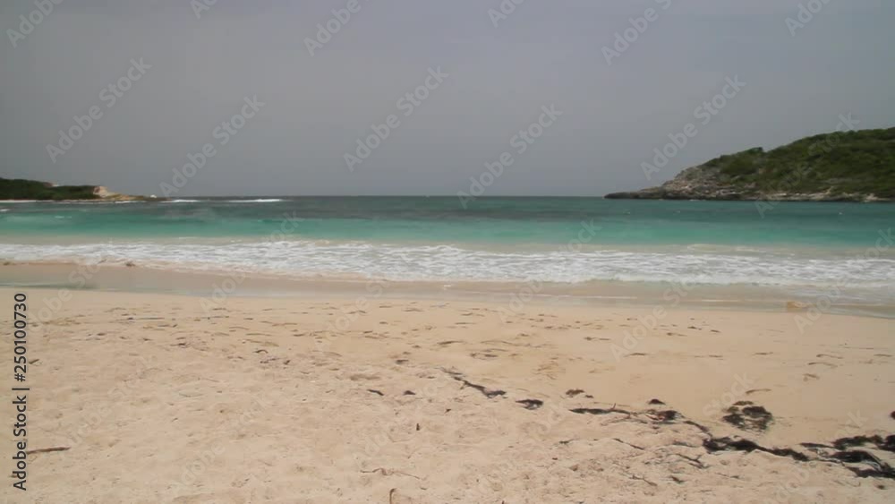 Beautiful sandy beach on the Caribbean island Antigua Beautiful sandy beach on the Caribbean island Antigua