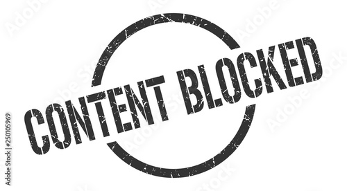 content blocked stamp