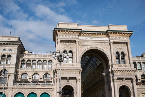 Milan, Italy - January 16, 2019 : View of Galleria Vittorio Emanuele II