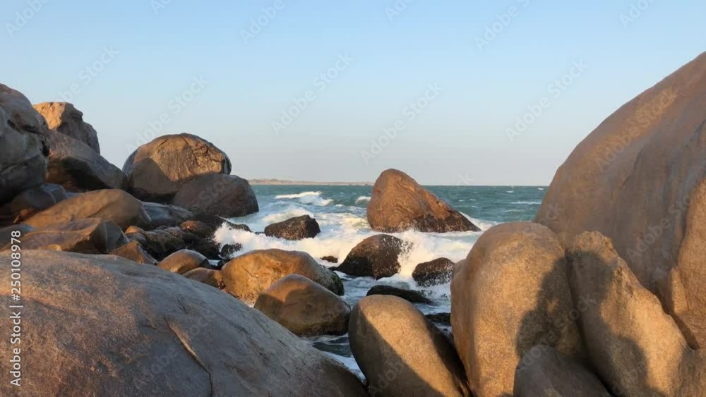 On the coast in a small harbor, Yala National Park, Sri Lanka On the coast in a small harbor, Yala National Park, Sri Lanka