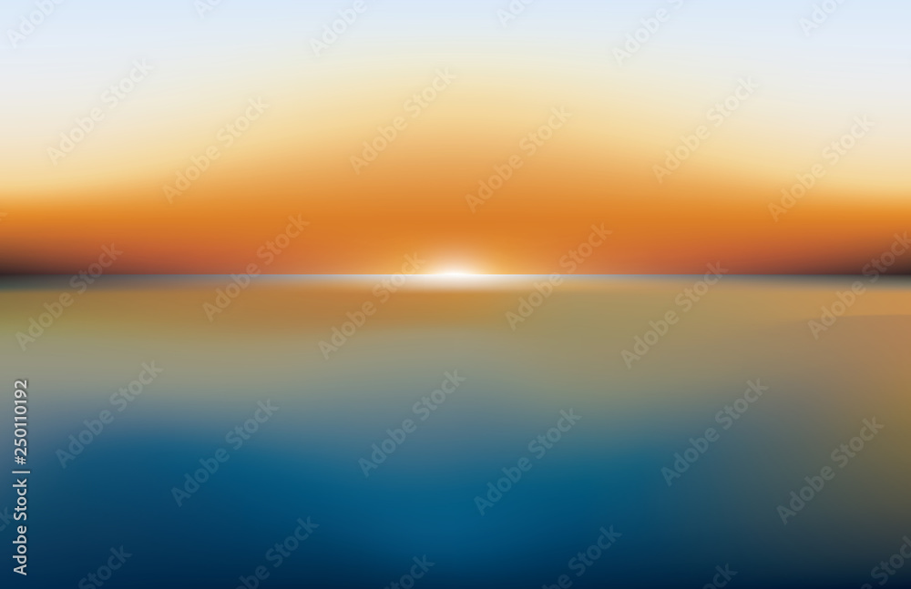 sea lanscape sunset